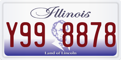IL license plate Y998878