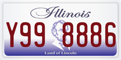 IL license plate Y998886