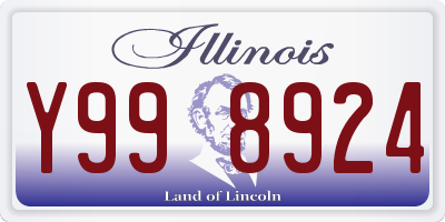 IL license plate Y998924