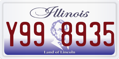 IL license plate Y998935