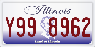 IL license plate Y998962