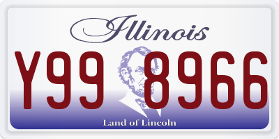 IL license plate Y998966
