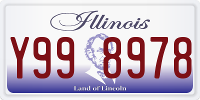 IL license plate Y998978