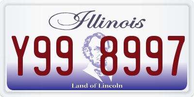 IL license plate Y998997