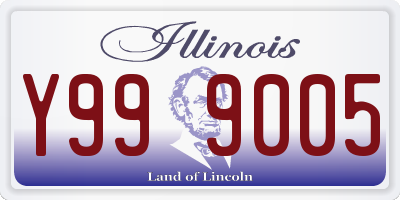 IL license plate Y999005