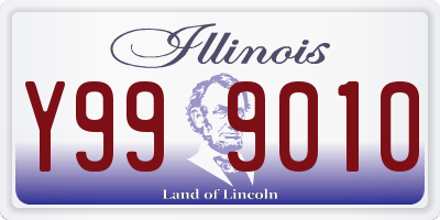 IL license plate Y999010