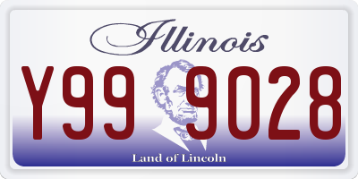 IL license plate Y999028