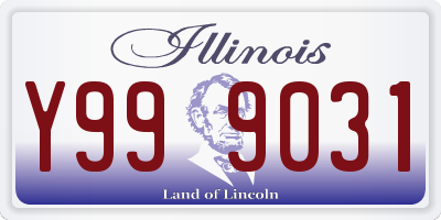 IL license plate Y999031