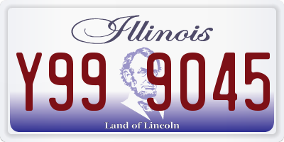 IL license plate Y999045