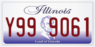 IL license plate Y999061