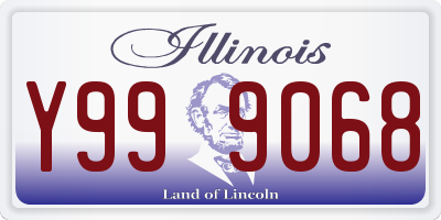 IL license plate Y999068