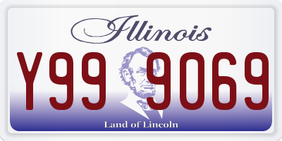 IL license plate Y999069
