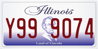 IL license plate Y999074