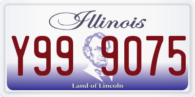 IL license plate Y999075