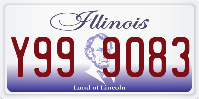 IL license plate Y999083