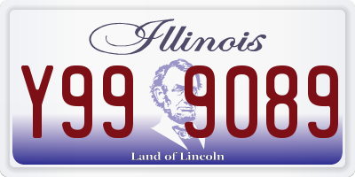 IL license plate Y999089