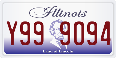 IL license plate Y999094
