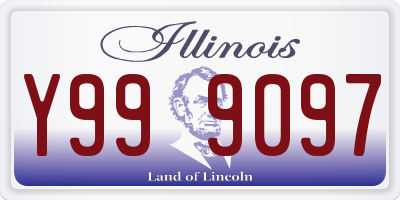 IL license plate Y999097
