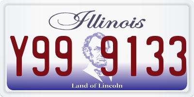 IL license plate Y999133