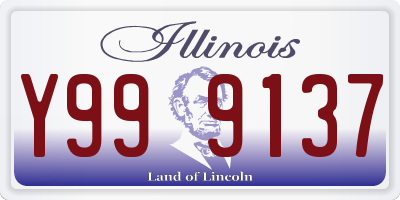 IL license plate Y999137