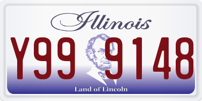 IL license plate Y999148