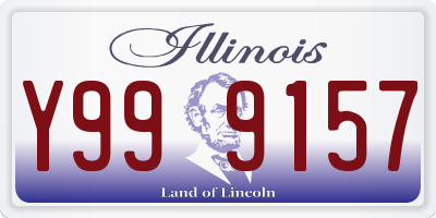 IL license plate Y999157