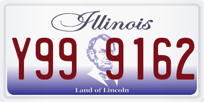 IL license plate Y999162