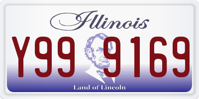 IL license plate Y999169