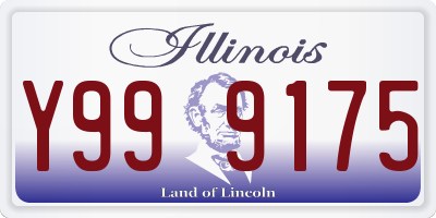 IL license plate Y999175