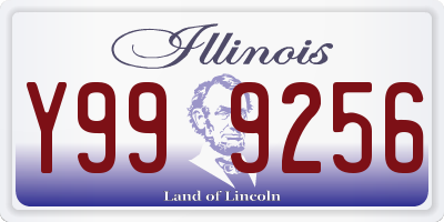 IL license plate Y999256
