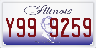 IL license plate Y999259
