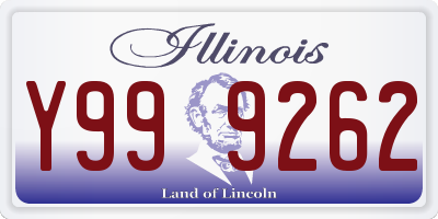 IL license plate Y999262