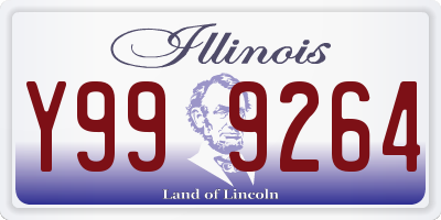 IL license plate Y999264
