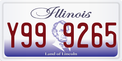 IL license plate Y999265