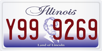 IL license plate Y999269