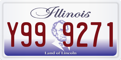 IL license plate Y999271