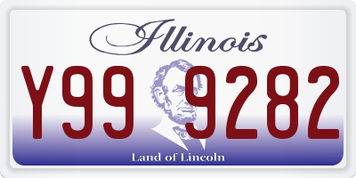 IL license plate Y999282