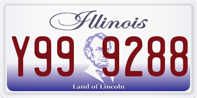 IL license plate Y999288