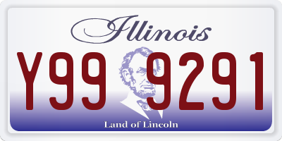 IL license plate Y999291