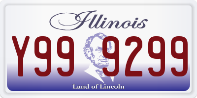 IL license plate Y999299