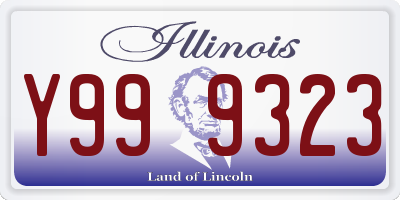 IL license plate Y999323