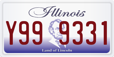 IL license plate Y999331