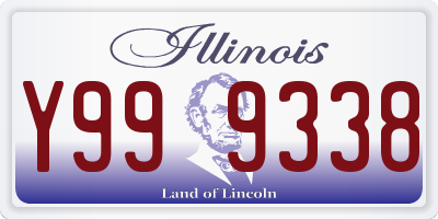 IL license plate Y999338