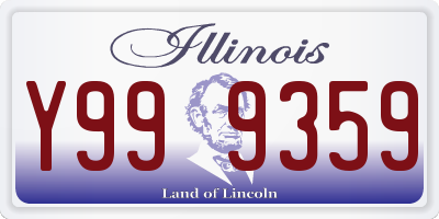 IL license plate Y999359