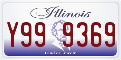 IL license plate Y999369