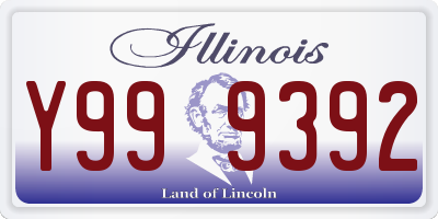 IL license plate Y999392