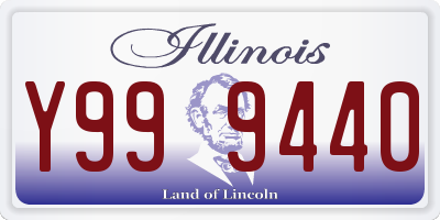 IL license plate Y999440