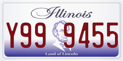 IL license plate Y999455