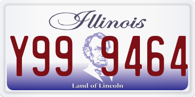 IL license plate Y999464