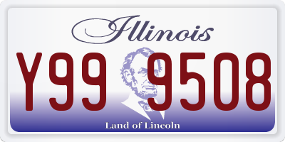 IL license plate Y999508